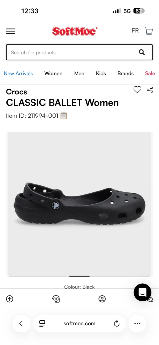 Crocs Classic Ballet Women's Flats - Black