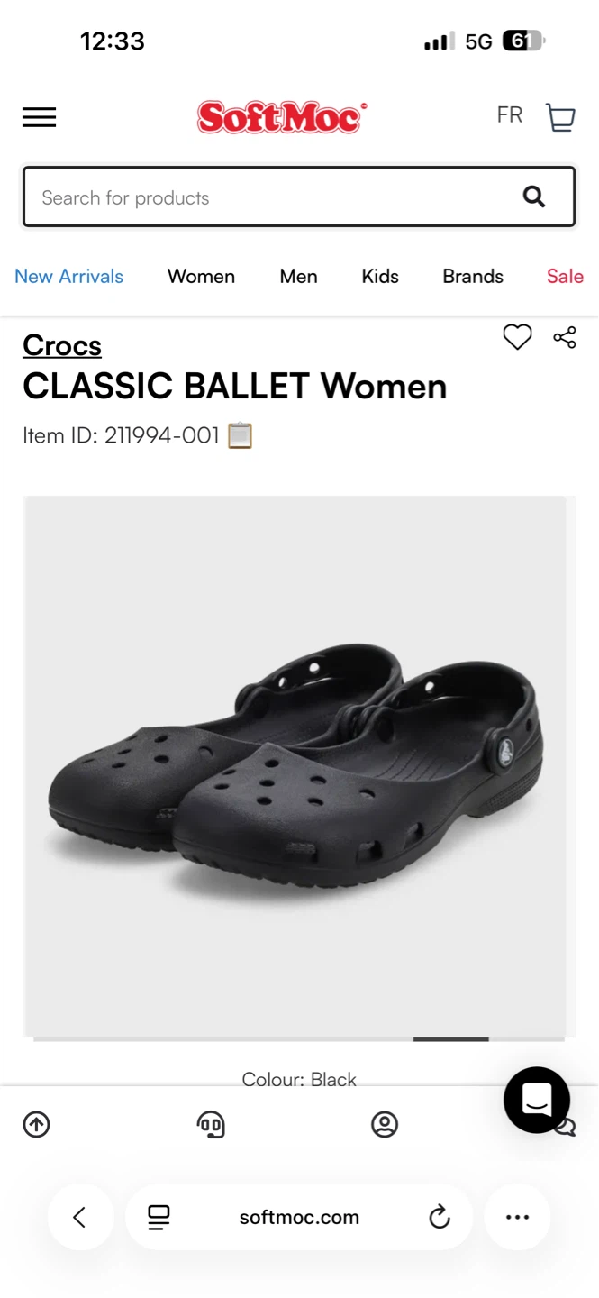 Crocs Classic Ballet Women's Flats - Black - photo 4
