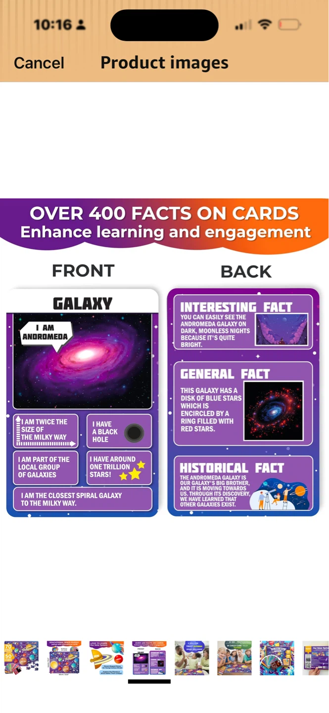 QUOKKA Our Solar System Planet-Shaped Puzzle with Fact Cards - photo 4