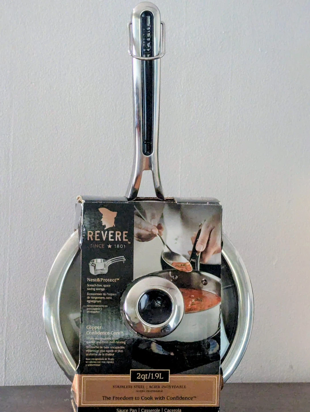 Revere Stainless Steel Sauce Pan 2qt/1.9L