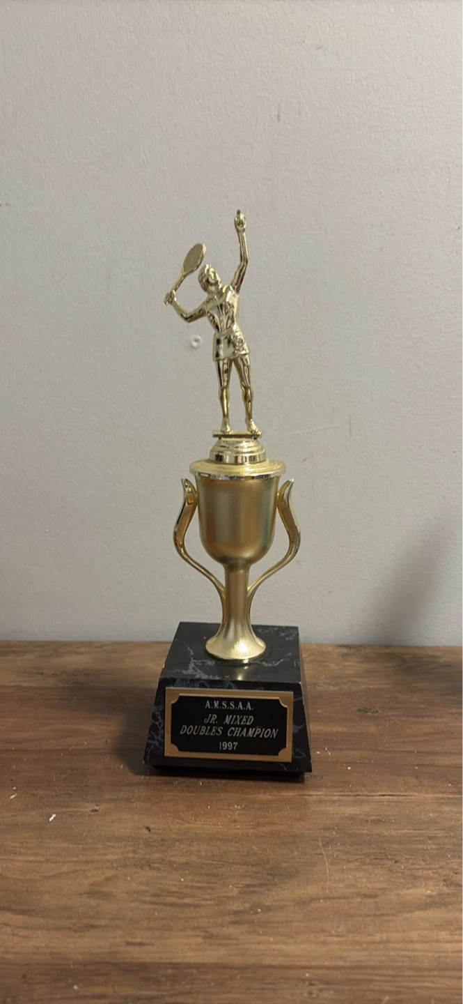 A.M.S.S.A.A. Jr. Mixed Doubles Champion Trophy 1997 - photo 2