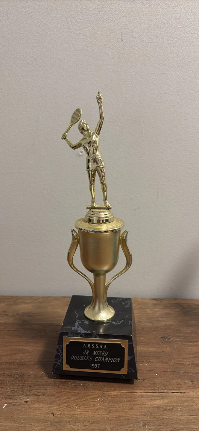 A.M.S.S.A.A. Jr. Mixed Doubles Champion Trophy 1997