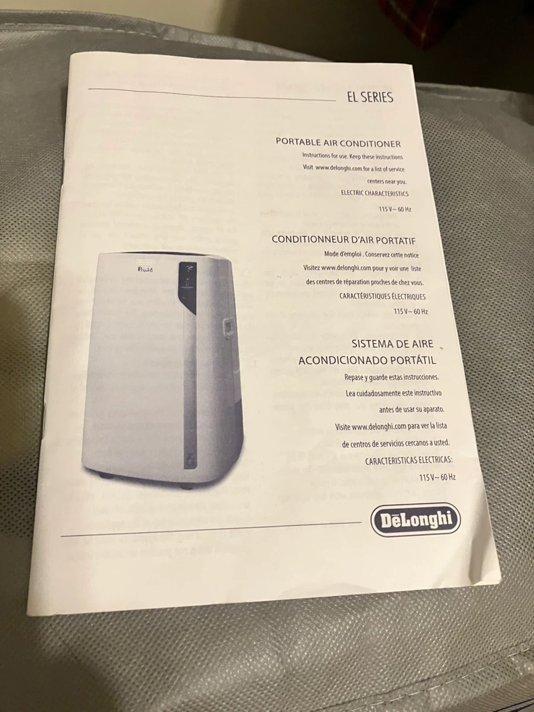 DeLonghi Pinguino Portable Air Conditioner with Storage Bag - photo 3