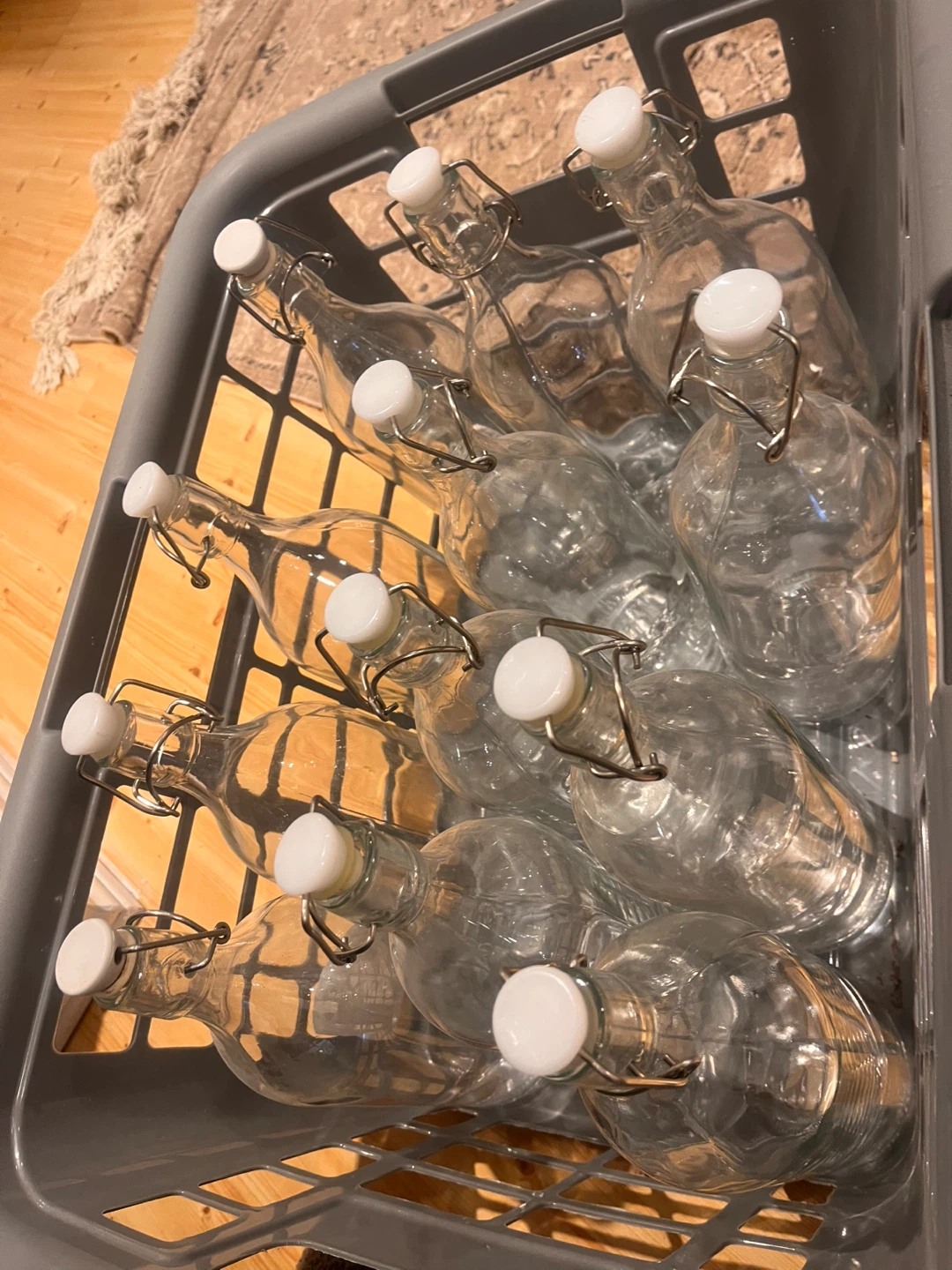 IKEA KORKEN Glass Bottles with Stopper (Set of 12) - photo 5