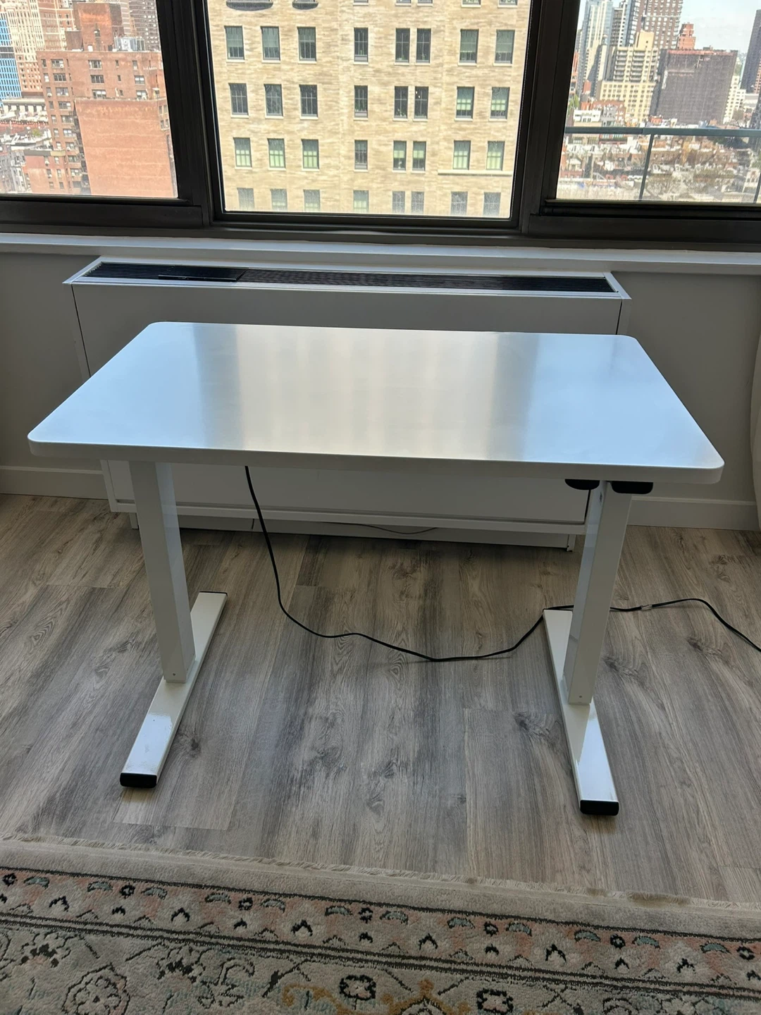 White Electric Standing Desk