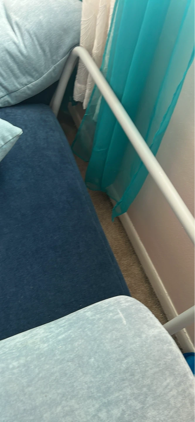 Blue Sofa Bed with Cushions - photo 5