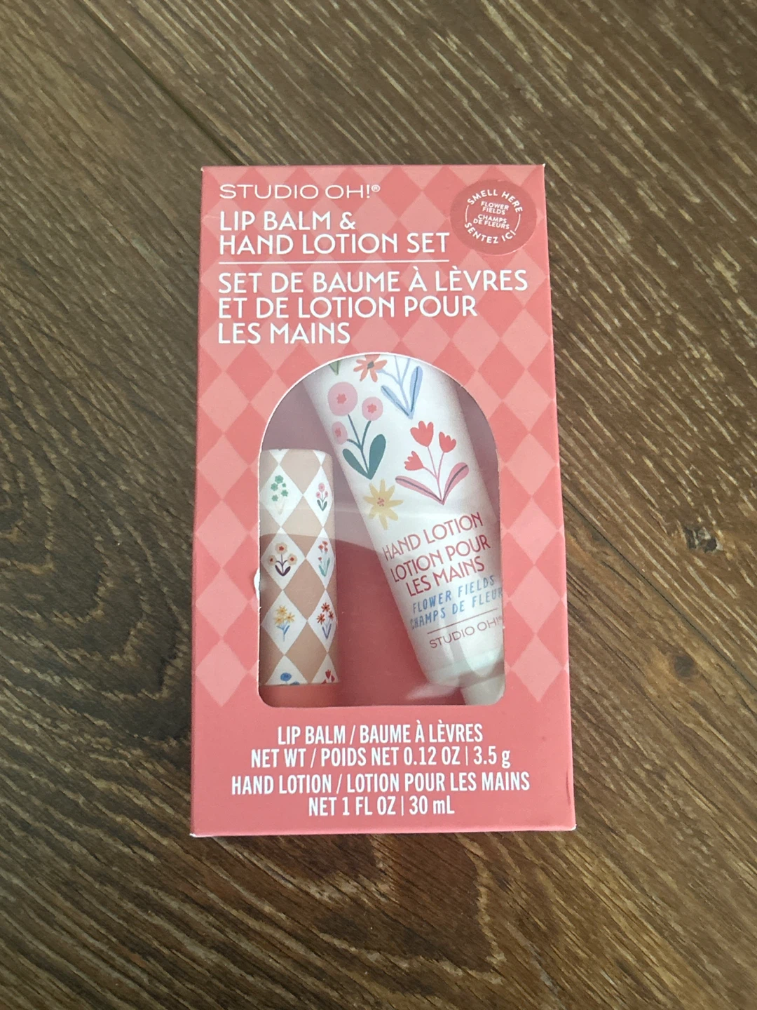 NEW Studio Oh! Lip Balm & Hand Lotion Set - Flower Fields