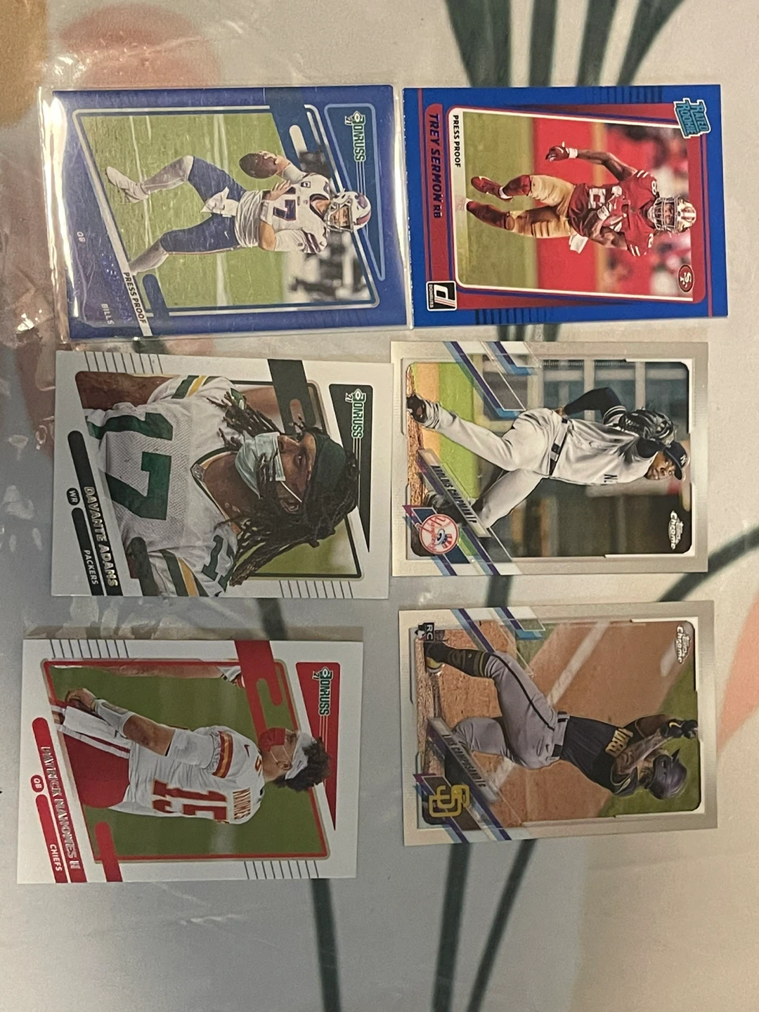 2021 Donruss & Chrome Football Trading Cards