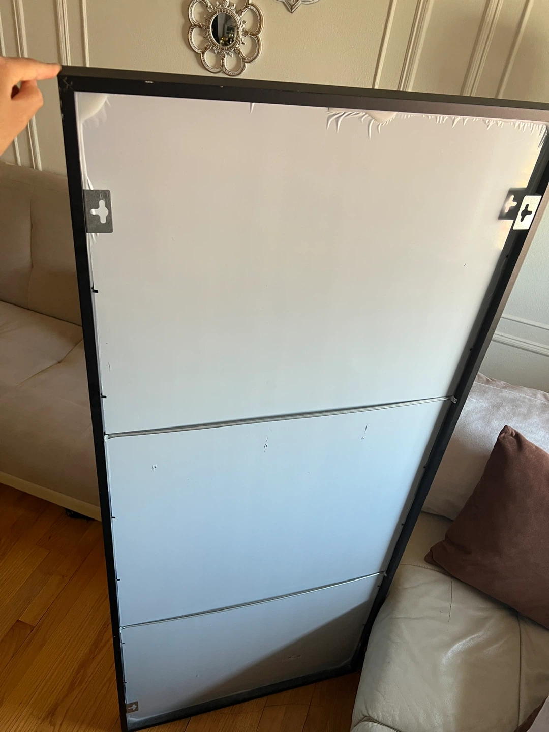Black Framed Full Length Mirror - photo 3