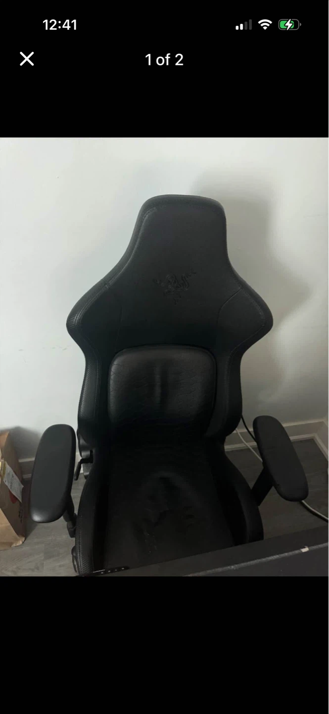 Razer Black Gaming Chair with Lumbar Support