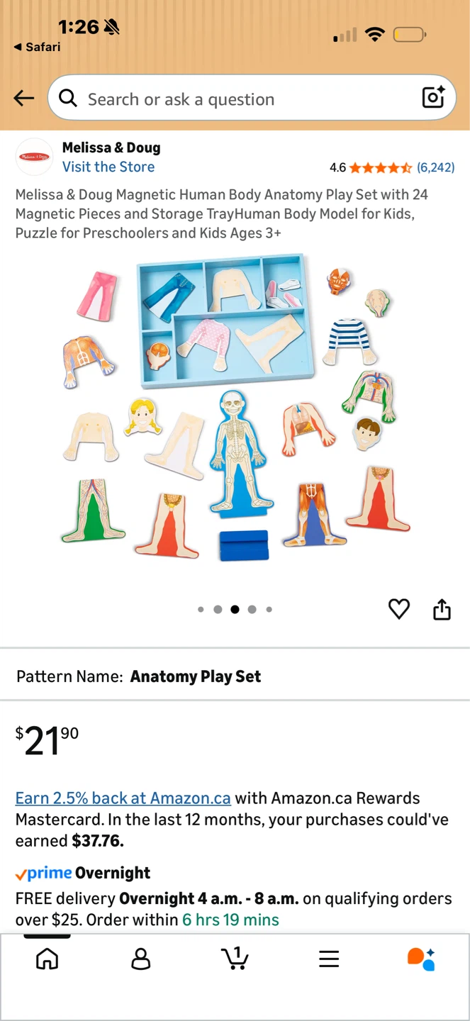 Melissa & Doug Magnetic Human Body Anatomy Play Set
