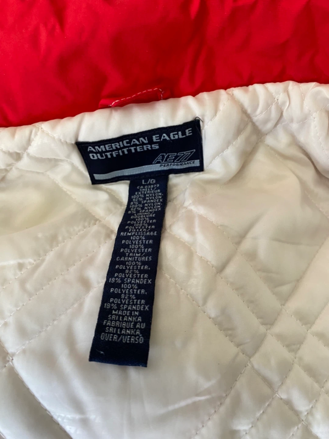 American Eagle Outfitters AE77 Performance Jacket Red Size L/G - photo 4