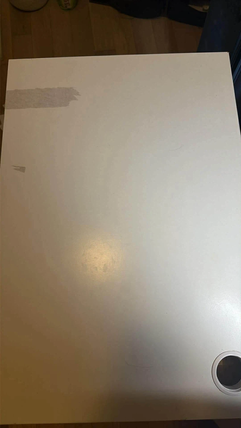 White Desk with Drawer - photo 2