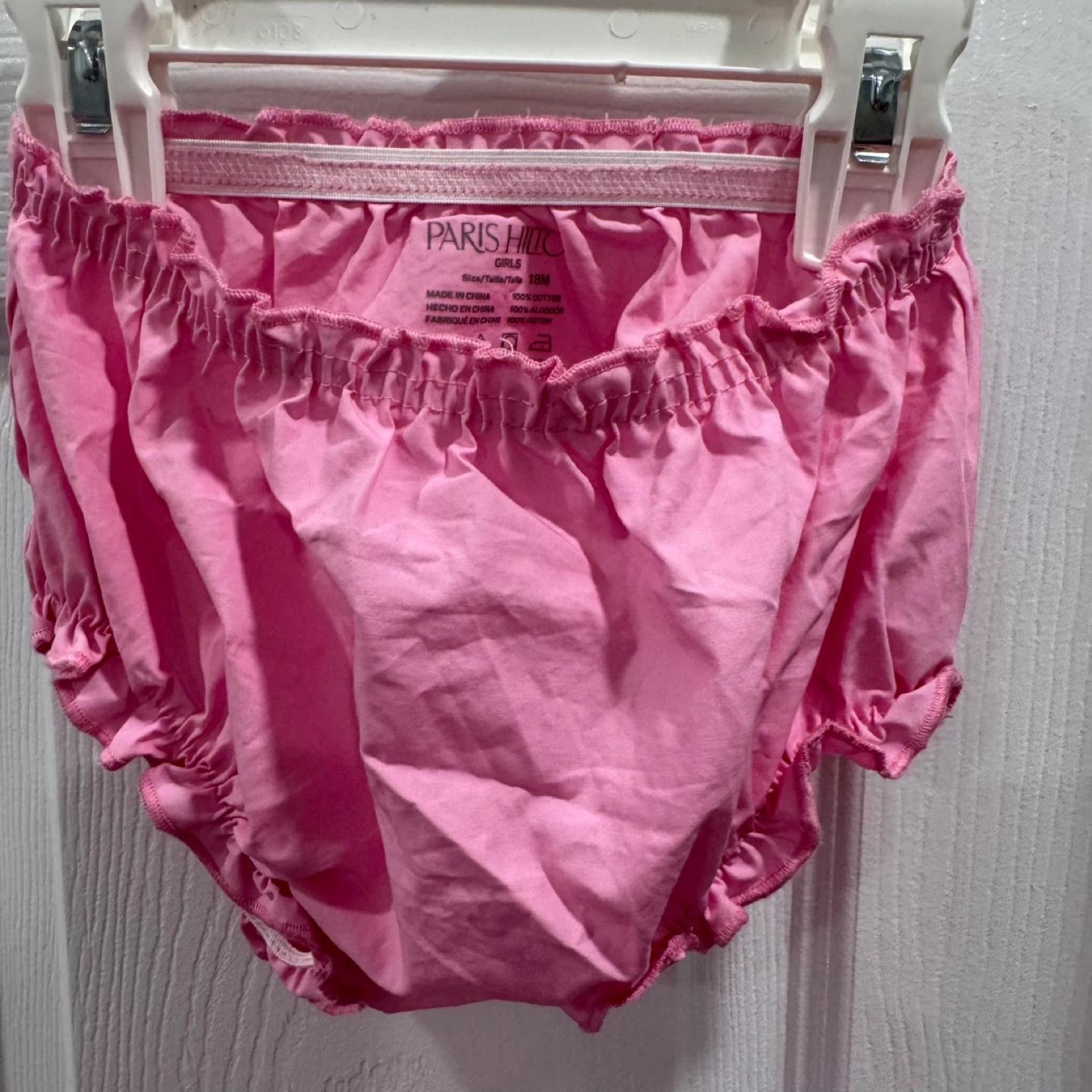 Paris Hilton Girls Pink Eyelet Dress and Bloomers Set - 18M - photo 3