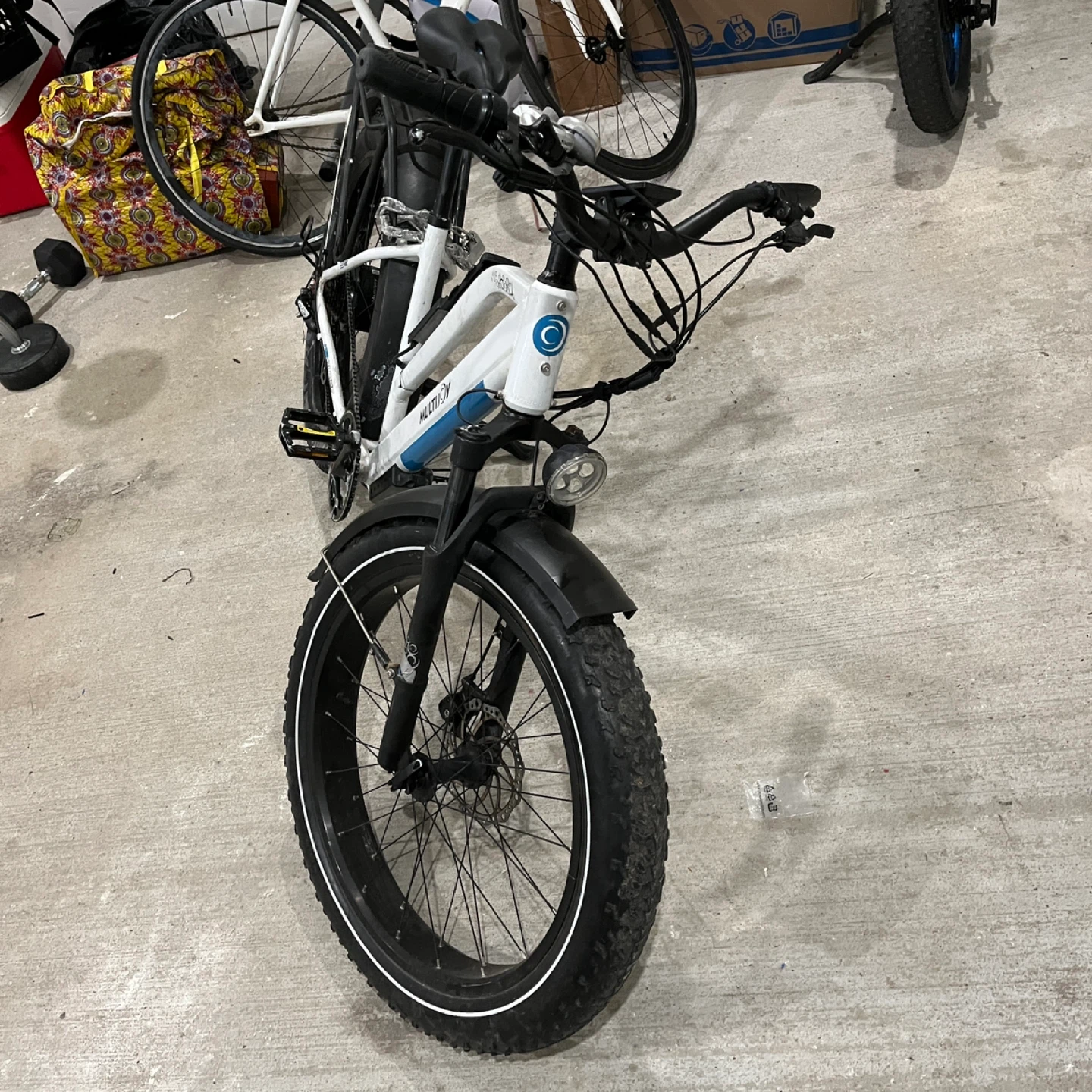 MULTIJOY White Electric Fat Tire Bike not battery - photo 2