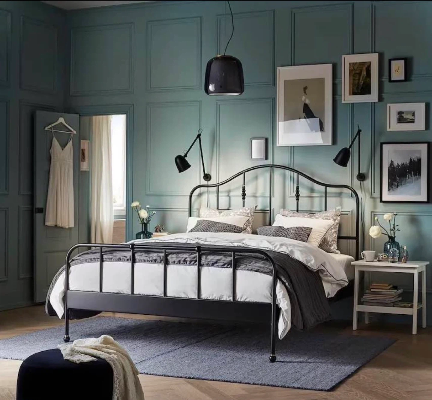 IKEA Neiden Queen Bed Frame - Black
