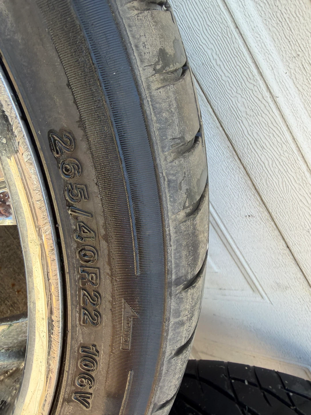 22 inch Chrome Rims with Tires - photo 2