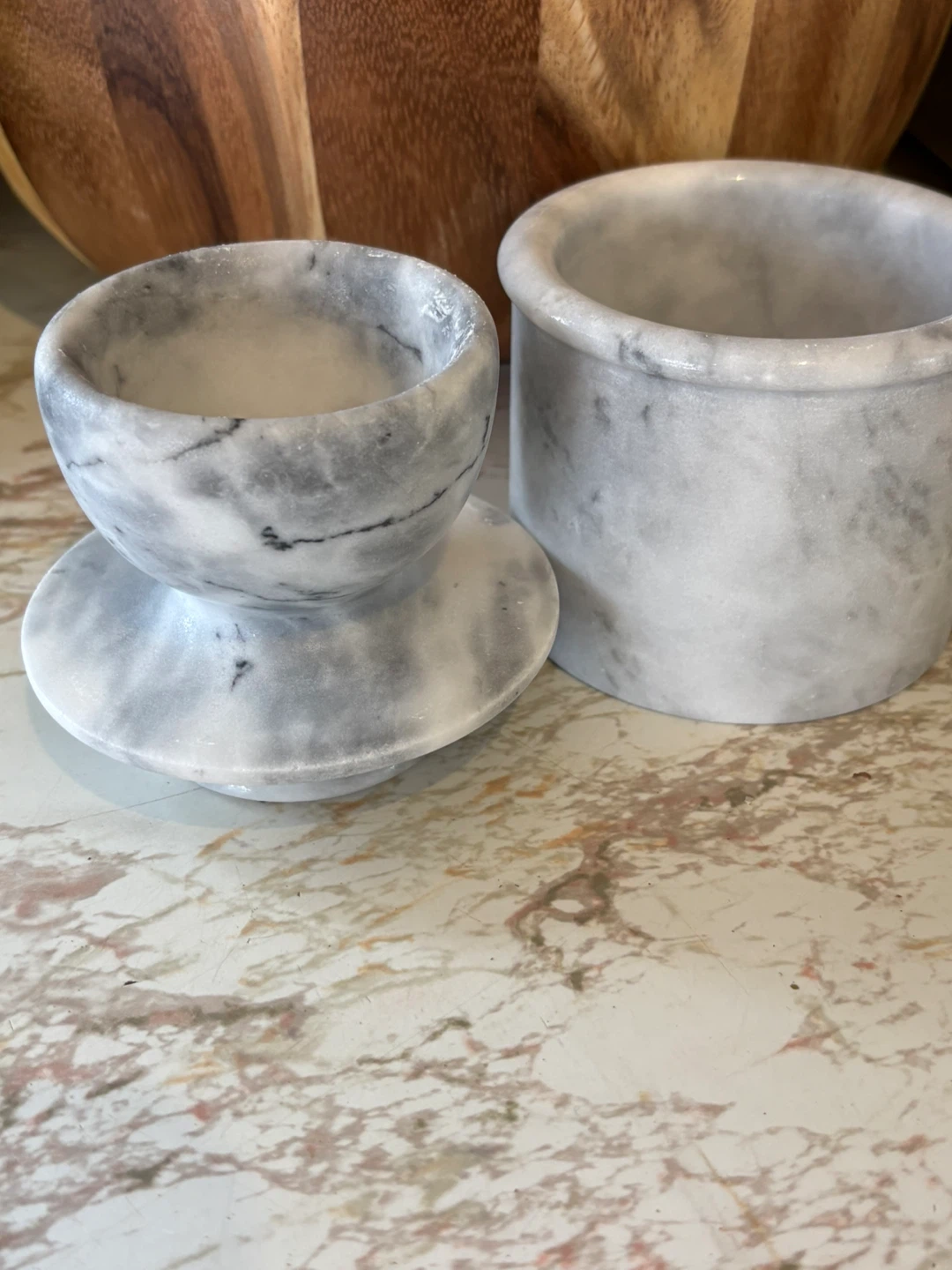 Marble Butter Keeper Dish - photo 2