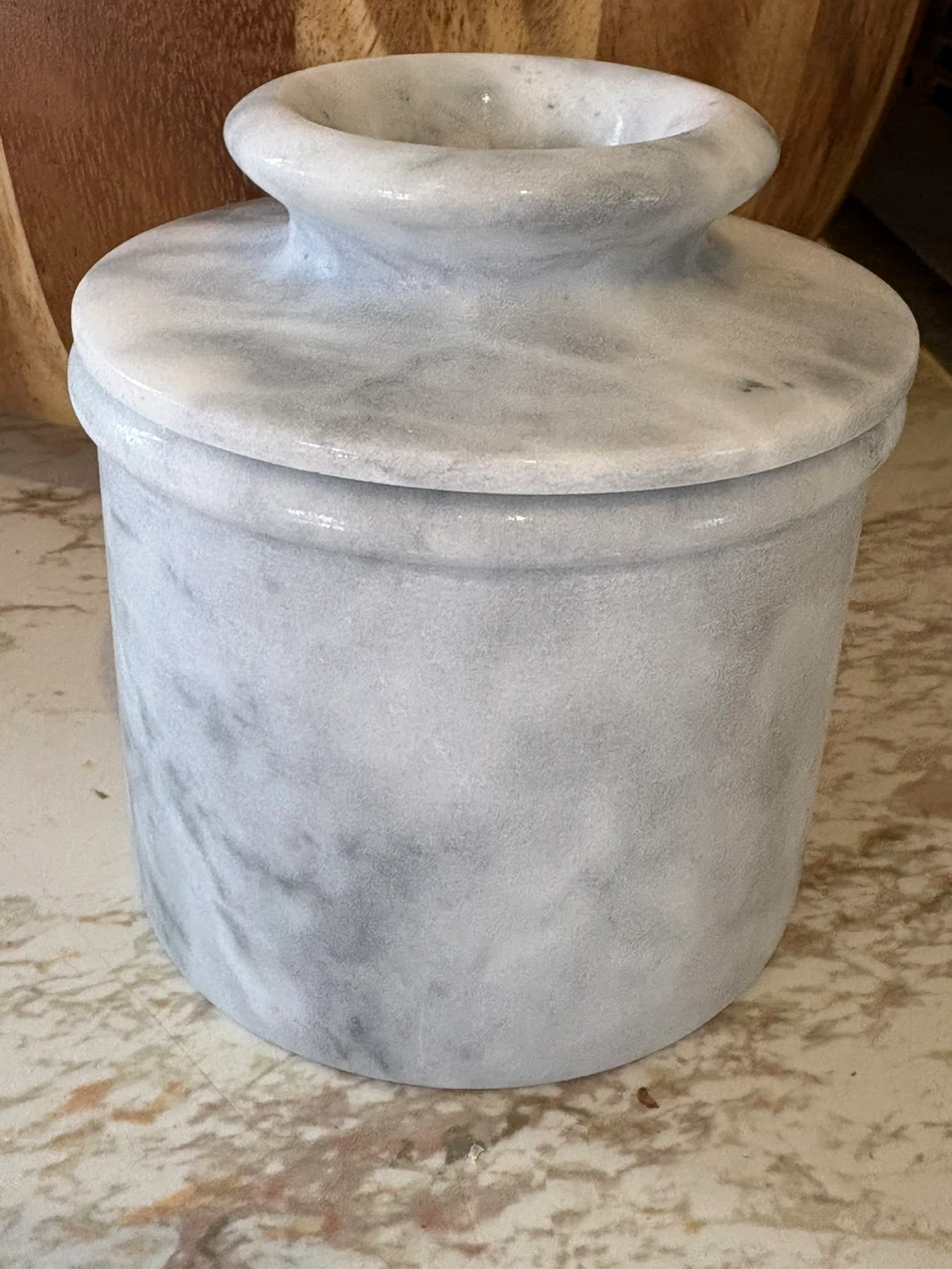 Marble Butter Keeper Dish - photo 4