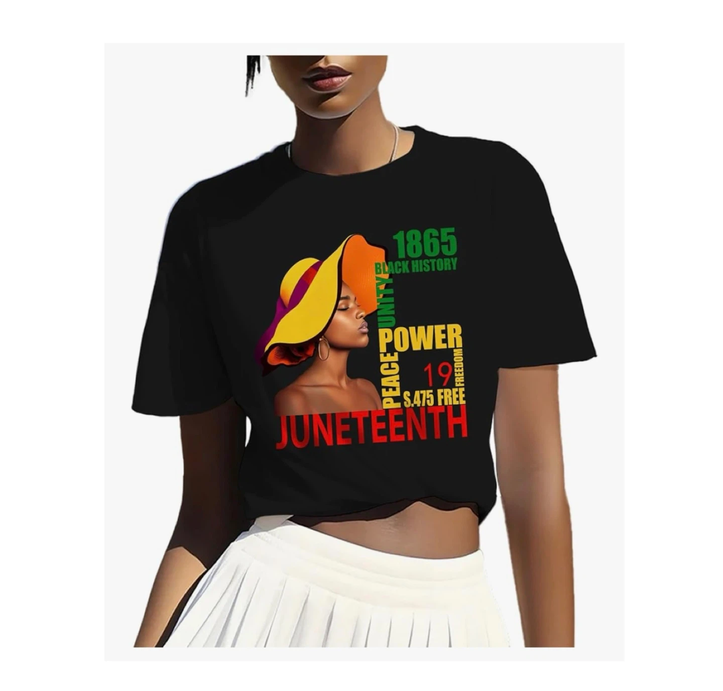 Brand new size L Juneteenth Shirts for Women 100% Cotton - photo 4
