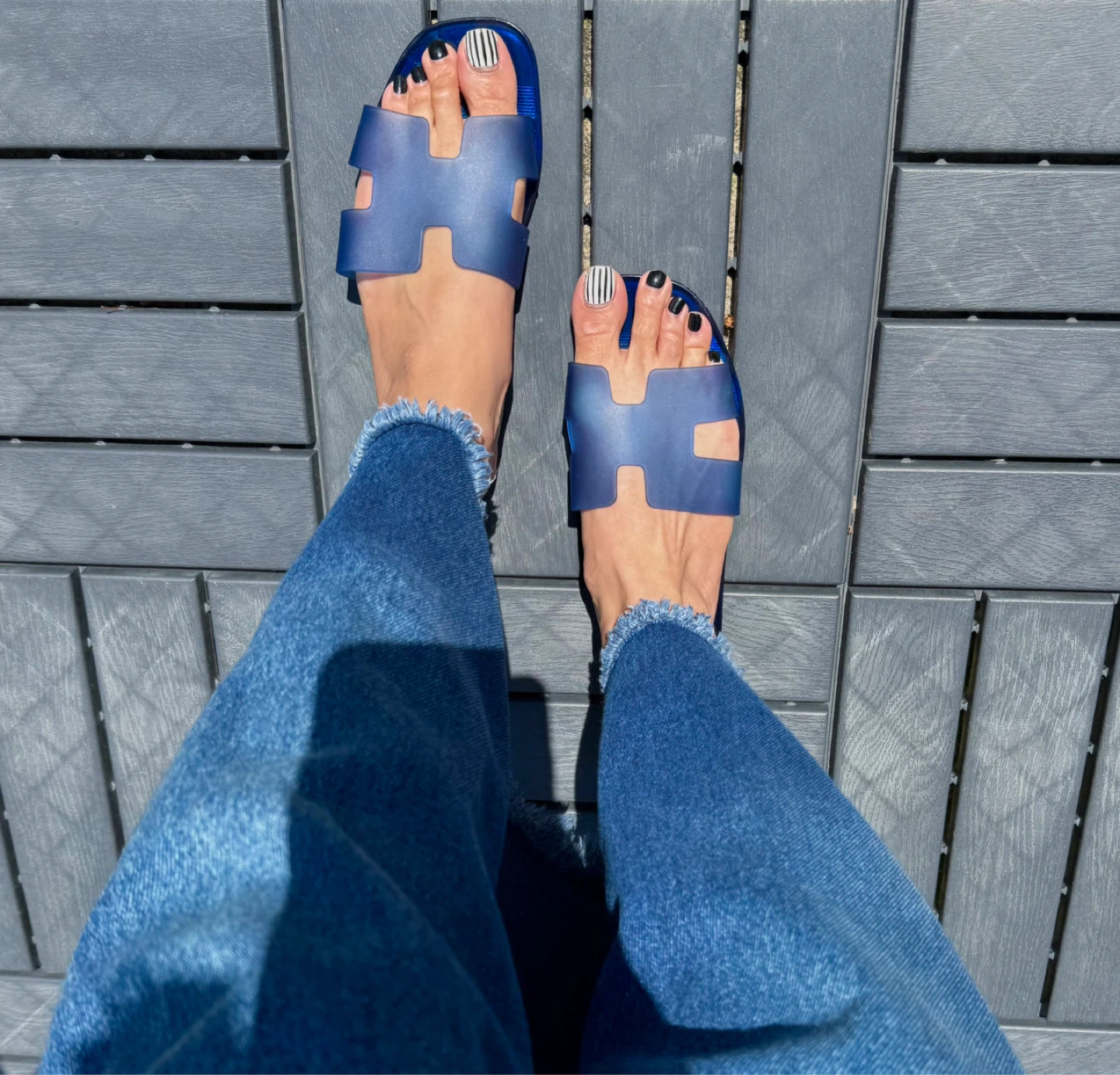 Blue H Sandals - photo 2