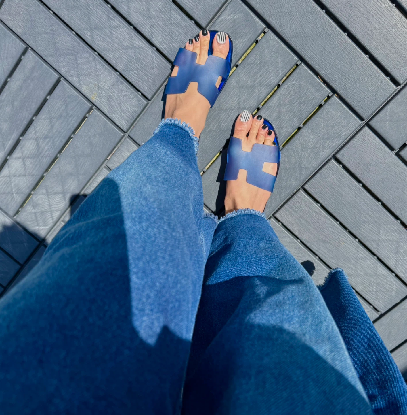 Blue H Sandals - photo 4