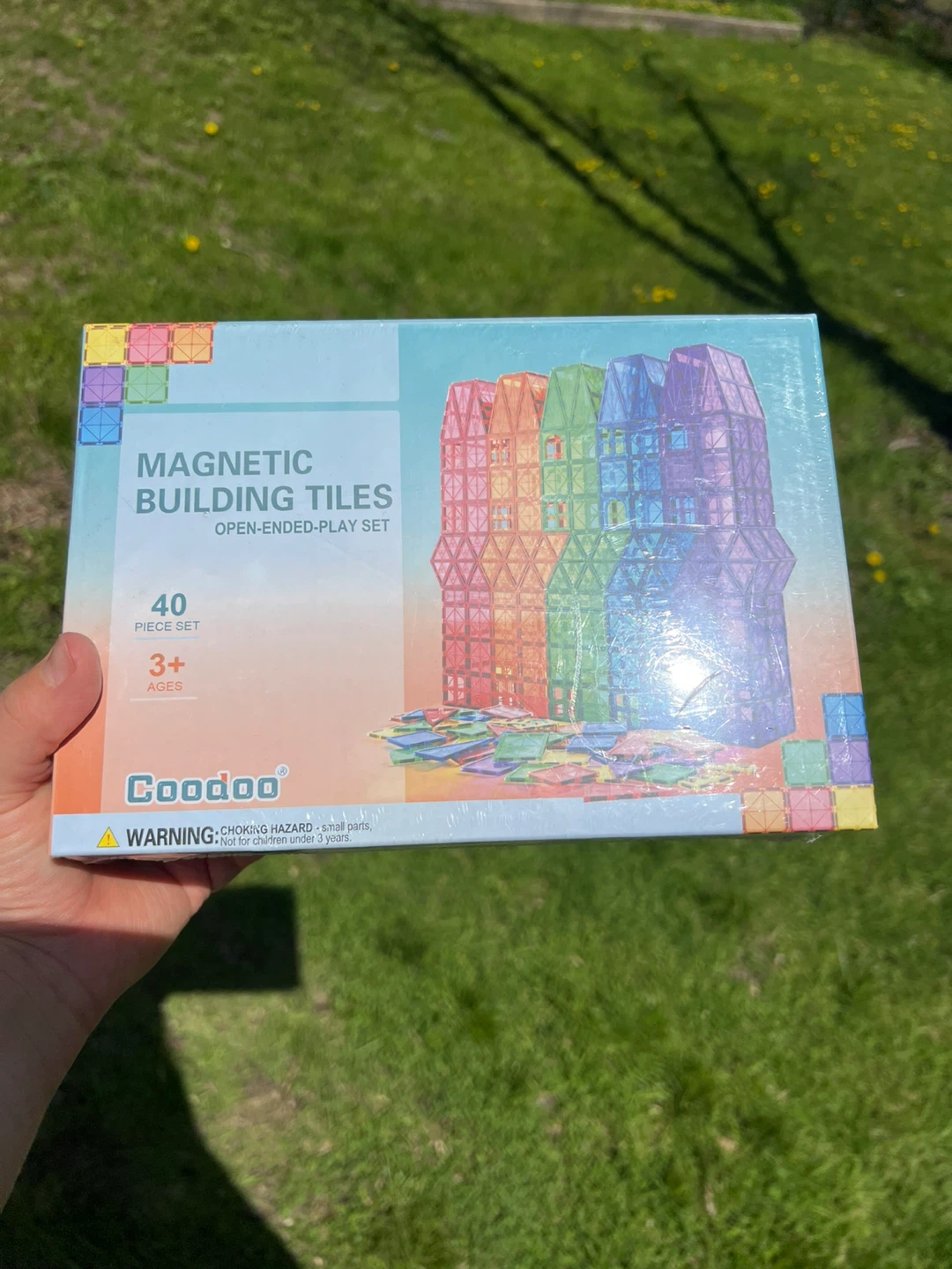 Coodoo Magnetic Building Tiles 40 Piece Set