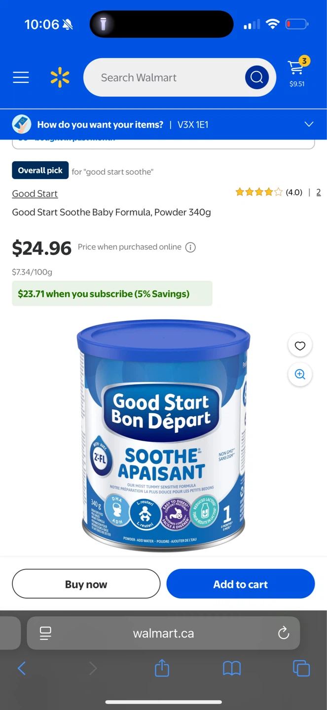 Good Start Soothe Baby Formula, Powder 340g