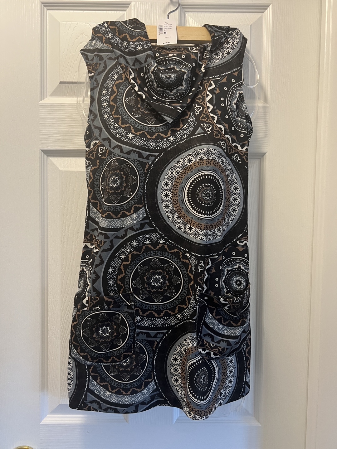 Brand new Sleeveless tunic with Bohemian Print - Size M