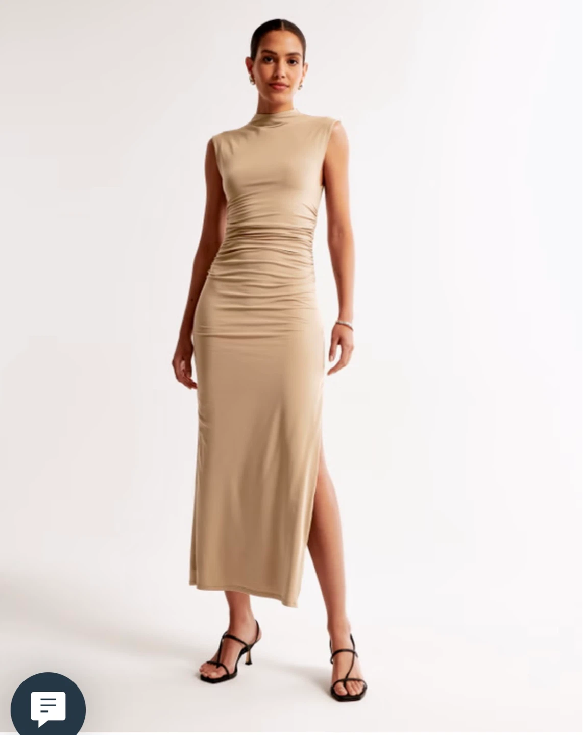Abercrombie & Fitch Ruched Maxi Dress LT