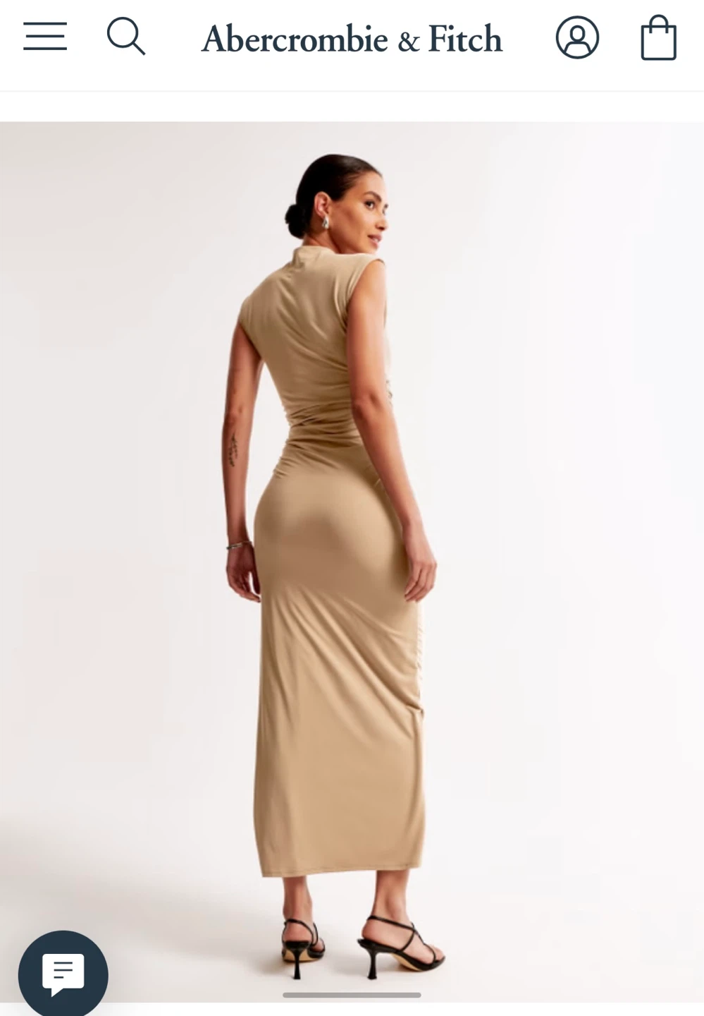 Abercrombie & Fitch Ruched Maxi Dress LT - photo 3