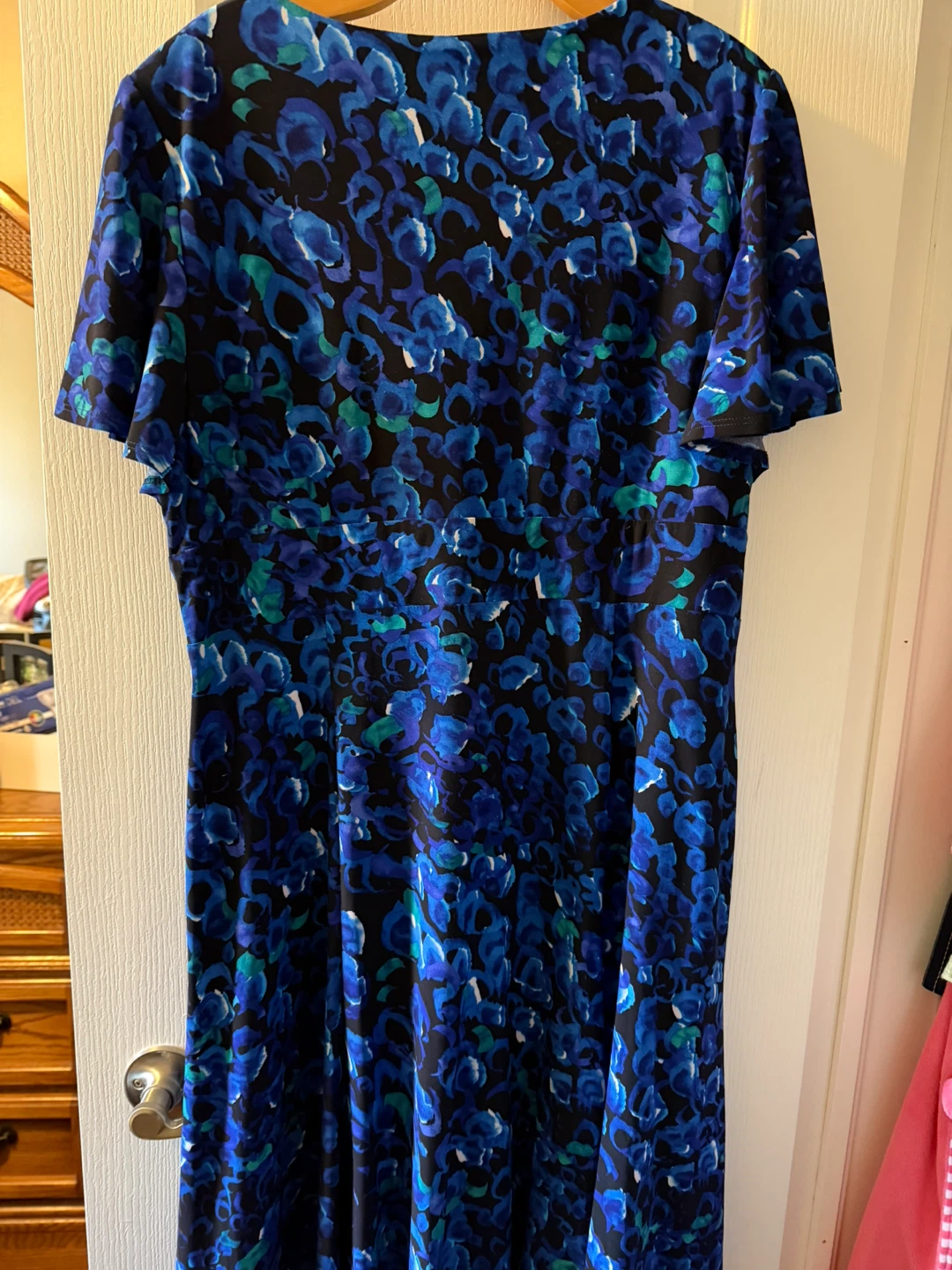 Chaps Women's Floral Print V-Neck Dress - XL