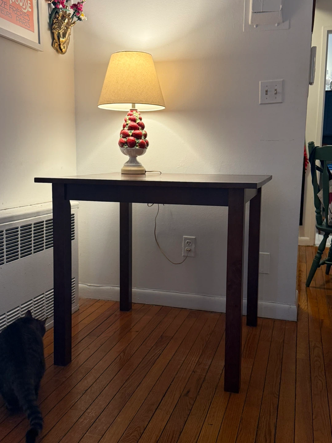 Square Solid Wood Dining Table - Dark Brown - photo 2