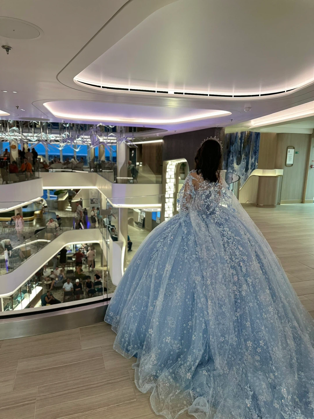 Light Blue Quinceañera Dress with Tiara - photo 4
