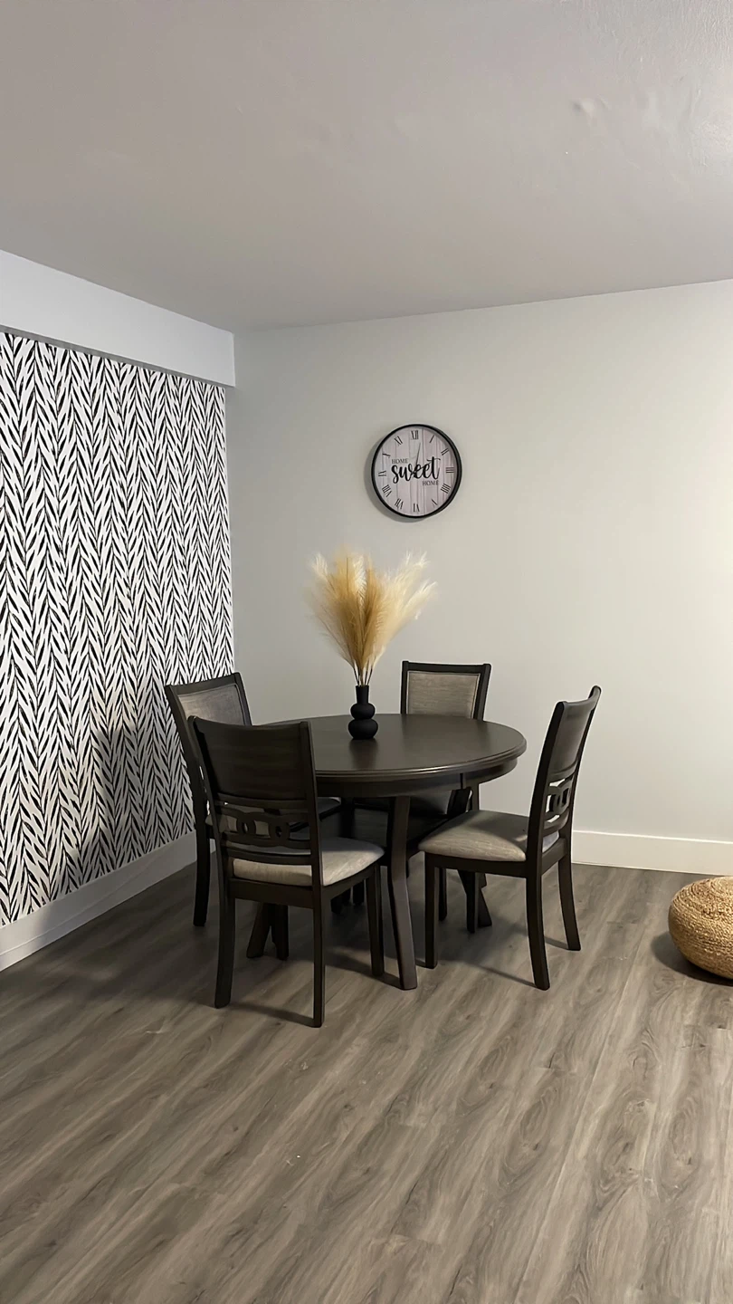 Round Dining Table and Chairs Set