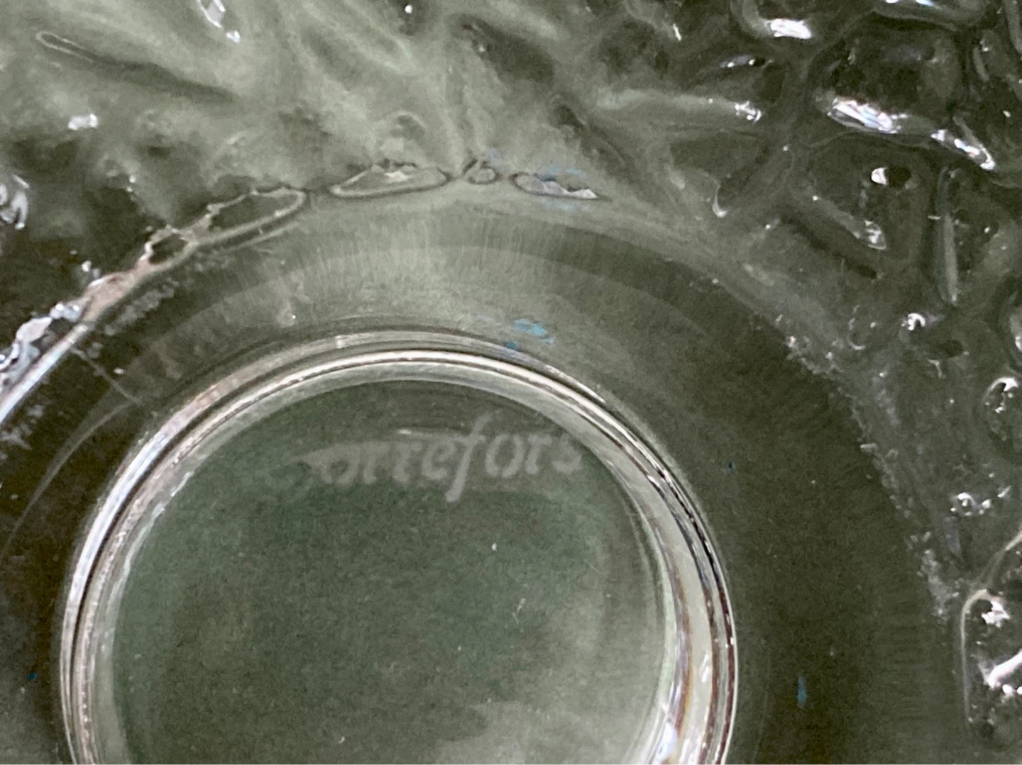 Vintage Crystal Discus Candleholder Orrefors Sweden 1995 - photo 4