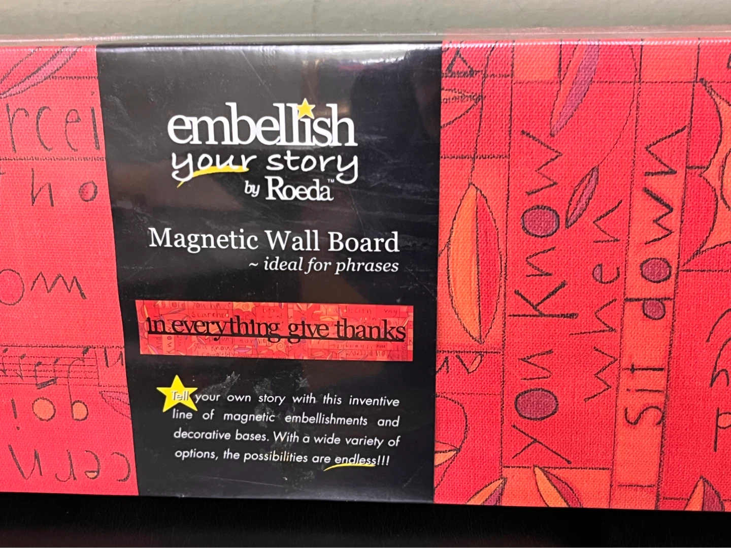 NEW Embellish Your Story Magnetic Wall Board by Roeda