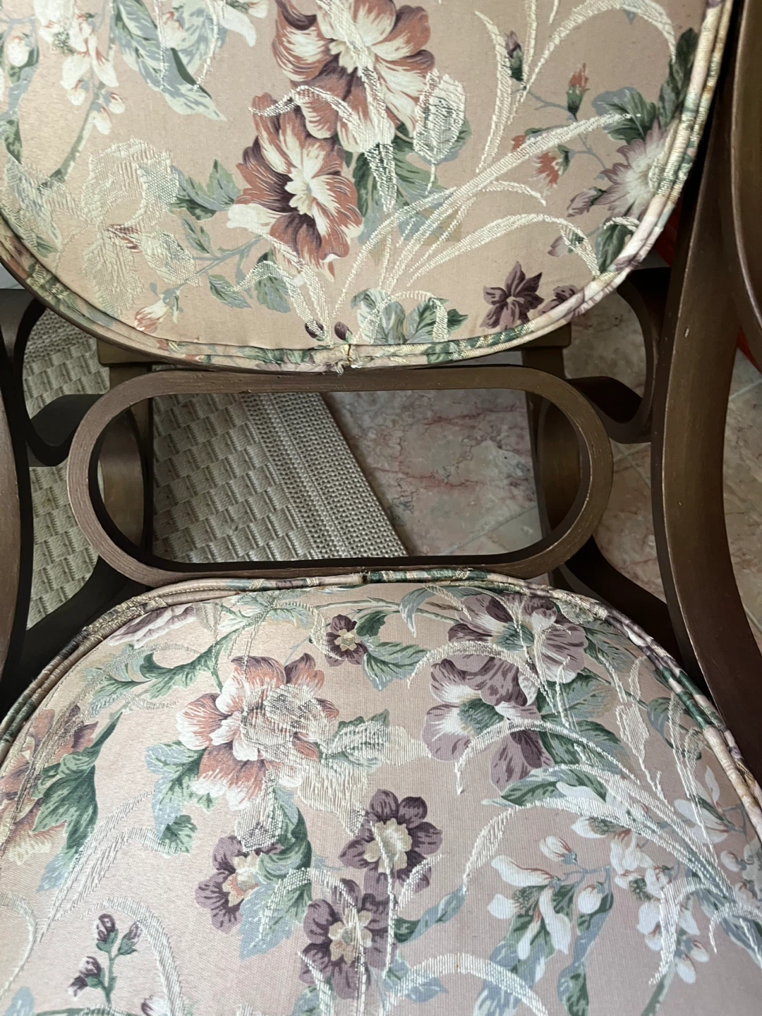 Vintage Floral Rocking Chair - photo 3