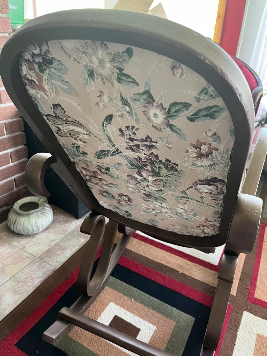 Vintage Floral Rocking Chair - photo 5