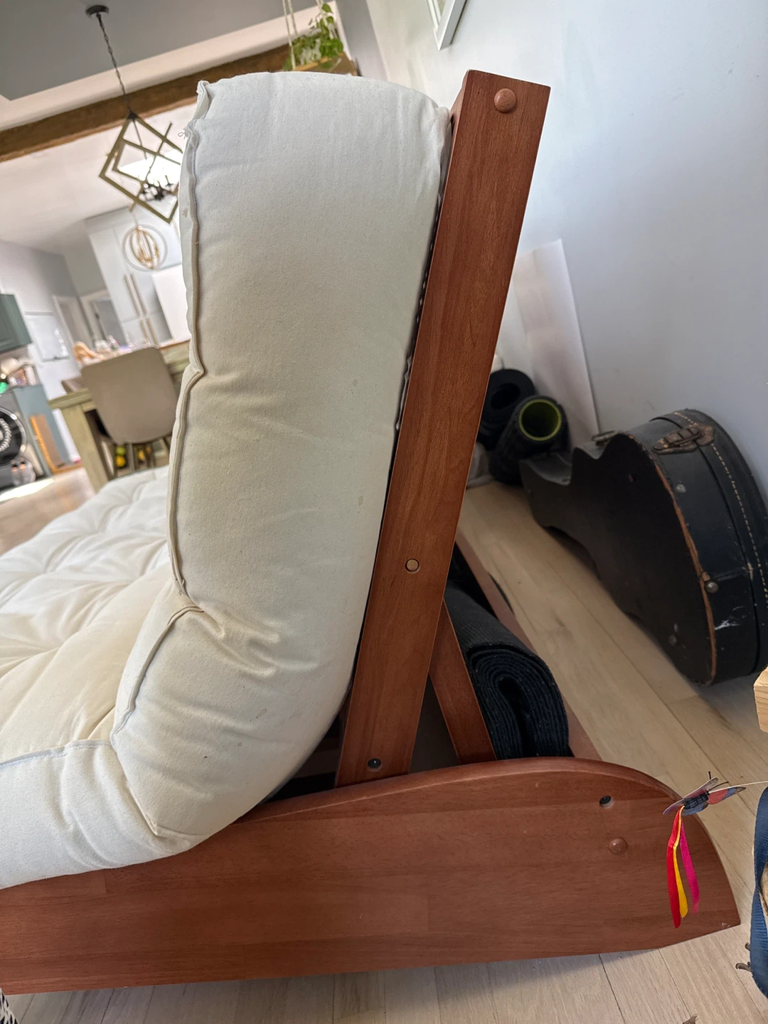 White Futon Couch - photo 3