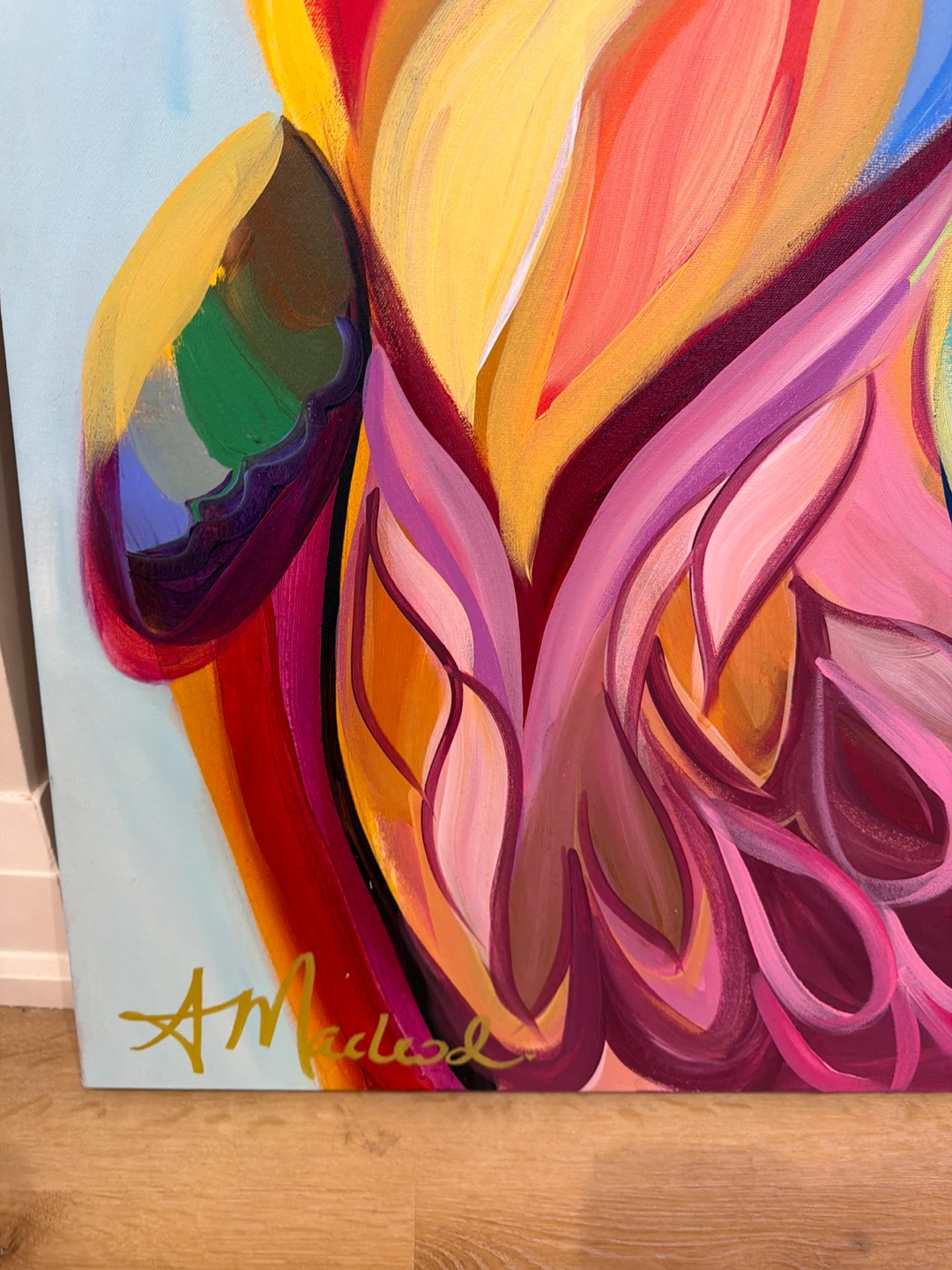 Painting art - Colorful eagle (acrylic) - photo 2