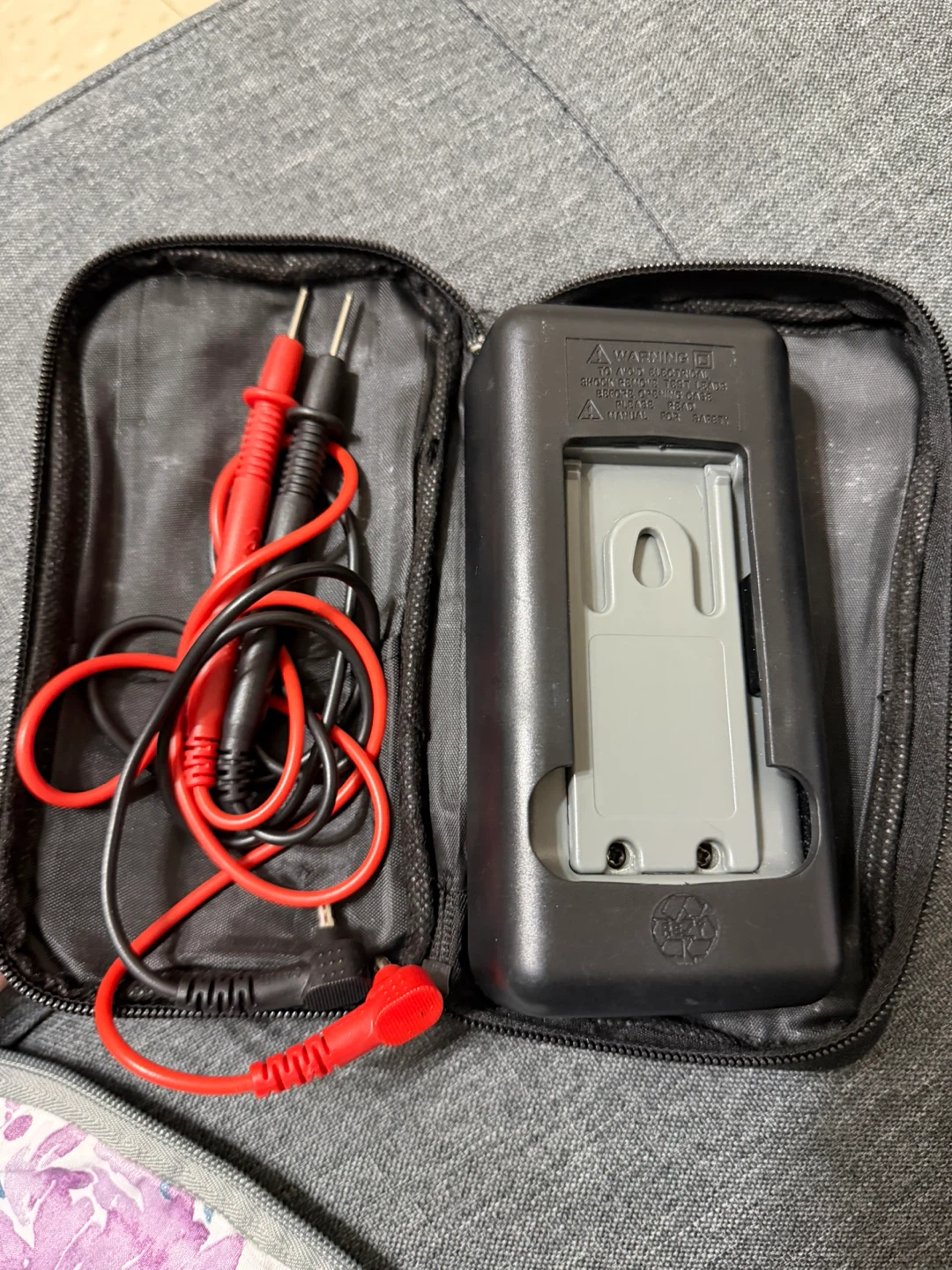 Digital Multimeter with Test Leads and Case