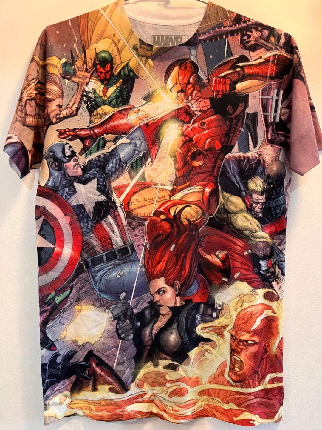 NEW Marvel Comics Civil War Print T-Shirt