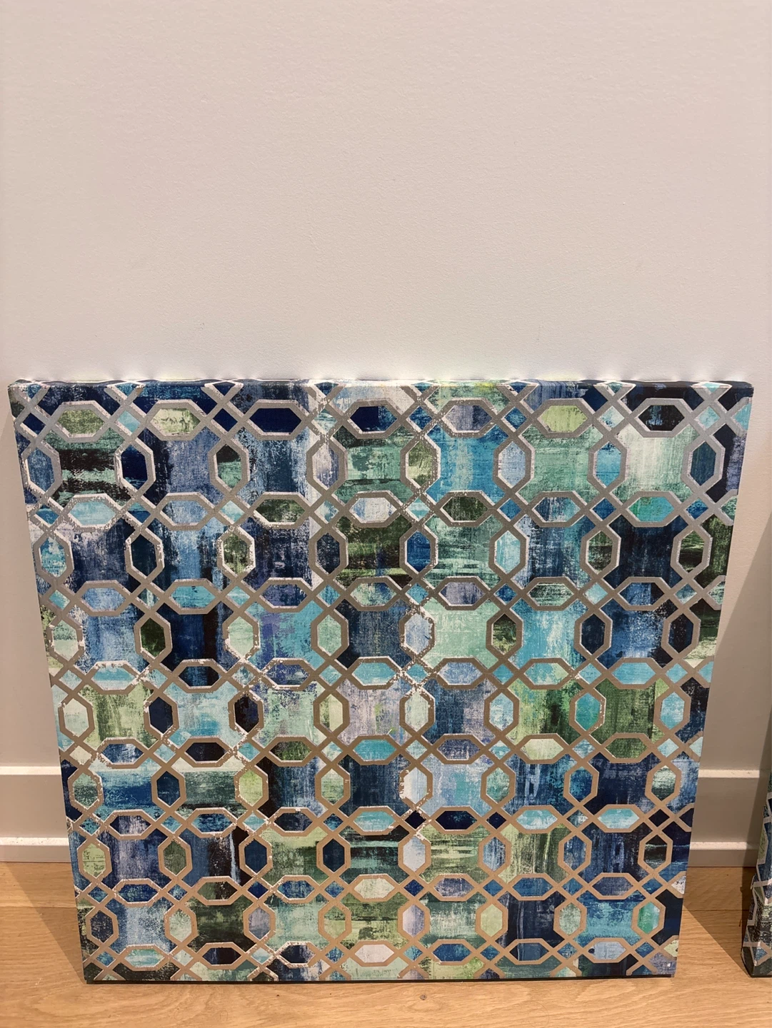 Set of 2 Geometric Print Wall Art Panels - photo 2