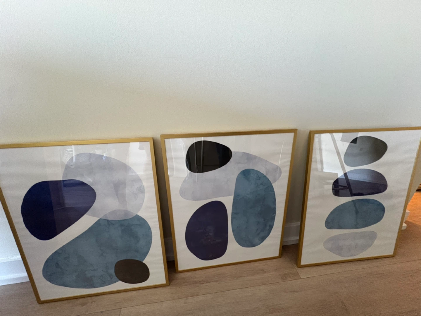 Set of 3 Framed Abstract Art Prints