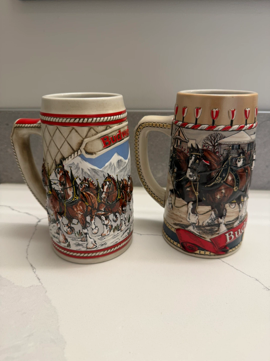 Vintage Budweiser Clydesdale Beer Steins – 1985 - photo 2