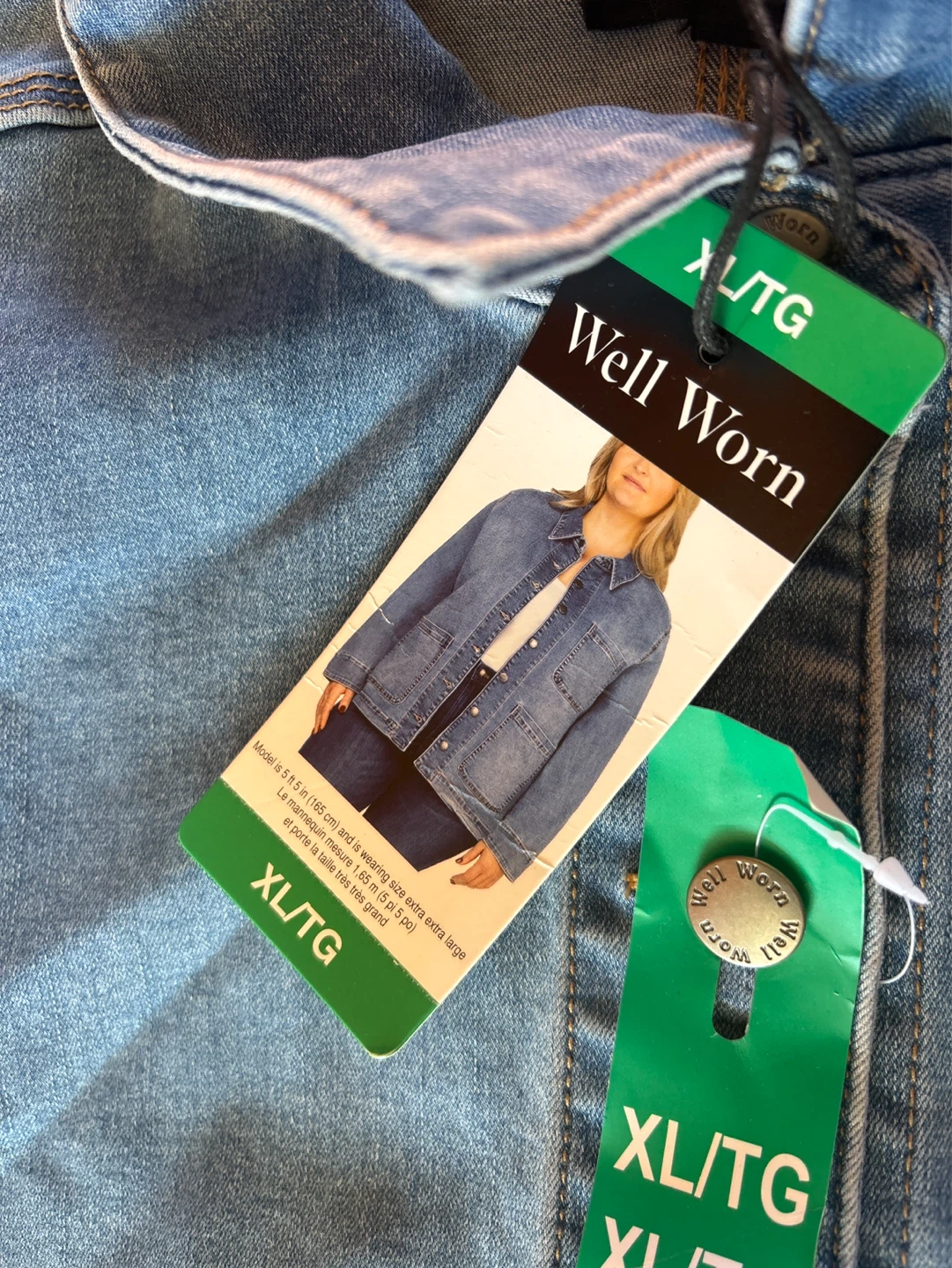 Ladies Well Worn Denim Jacket XL/TG - photo 2