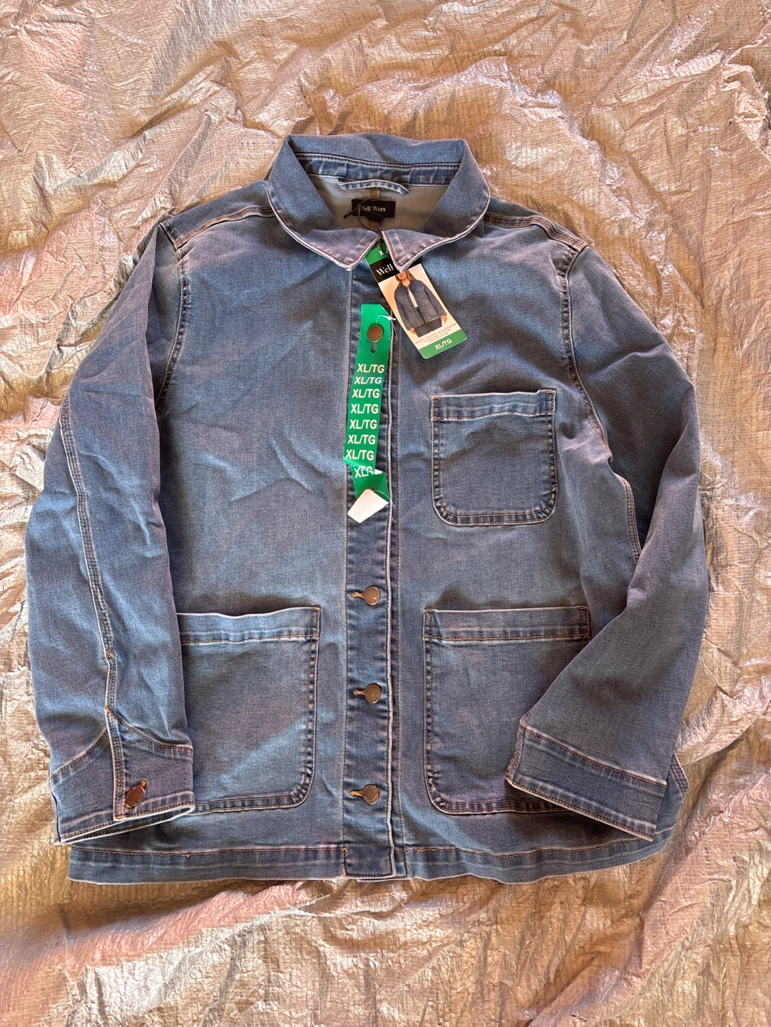 Ladies Well Worn Denim Jacket XL/TG