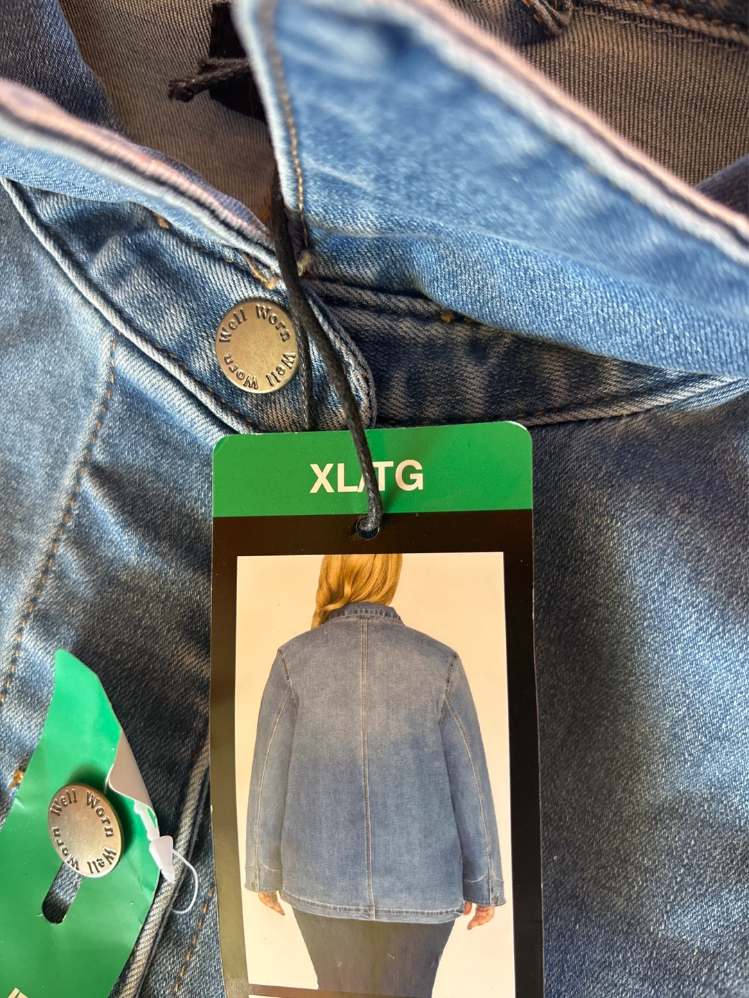 Ladies Well Worn Denim Jacket XL/TG - photo 3