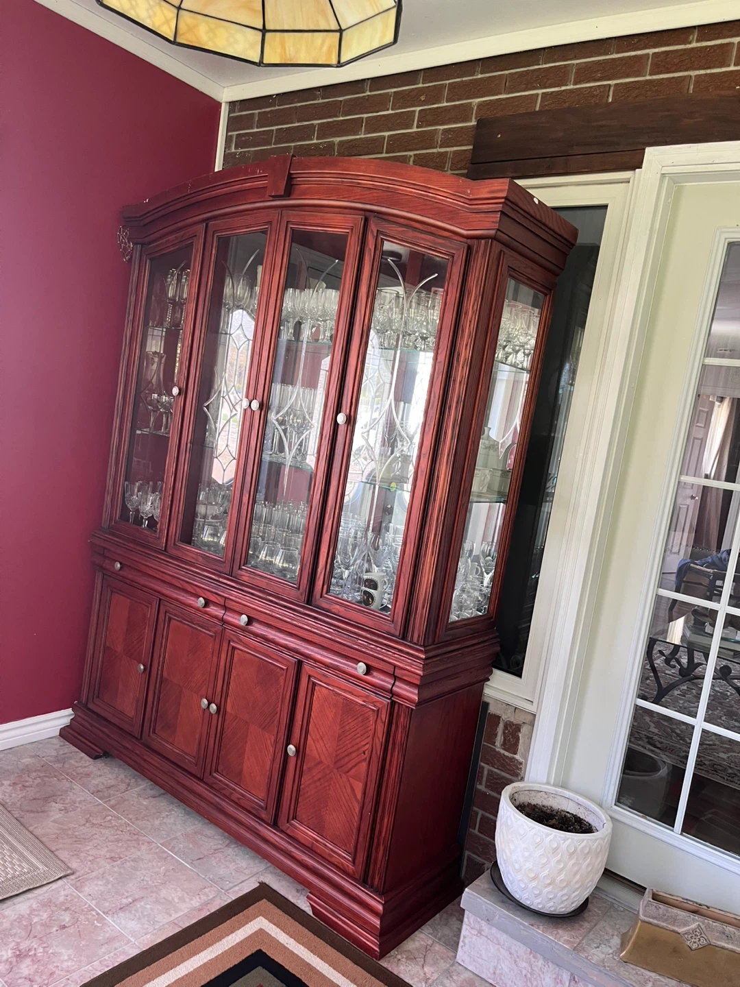 Vintage cherry wood cabinet